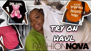 300 $ GRAPHIC TEE TRY ON HAUL + 2 BONUS FASHIONNOVA | Hmmm je m'attendais pas à ça ..