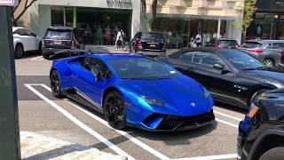 Long Island car spotting July 14 2019 (4 huracan performanta, gt2rs, 488 pista)