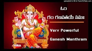 ఓం గం గణపతయే నమః || Om Gam Ganapathaye Namaha || Powerful Ganesh Mantram || Telugu 365 tv