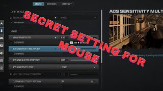 BEST MOUSE SETTINGS FOR MW3