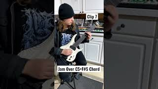 Jam Over C5+F#5 Chord clip 7 | #shorts #guitar #guitarist #guitarsolo #chord