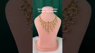 price : 899/- plus shipping#onegramgoldjewellery#fashionaccessories#necklaceset#chowker