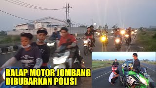 Balap Motor Liar Di Jombang Dibubarkan Polisi, Diminta Dengar Suara knalpot