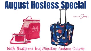 ☀️💦August 2024 Thirty-One Hostess Specials | Ind. Director Andrea Carver 2024