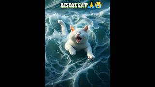 cat drowning in water😭, need help🙏 #shorts #cat #help #catlover