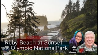 Ruby Beach at Sunset Olympic National Park