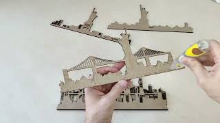 Skyline design for Laser Cutting