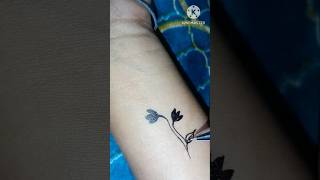 Flower tattoo design idea | simple tattoo design ideas for girls | unique tattoo design | #tatooart