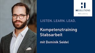 HiSolutions | HiAcademy: Krisenstabsarbeit mit Dominik Seidel