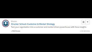 Drucker School—Customer & Market Strategy [Salesforce Trailhead Answers]