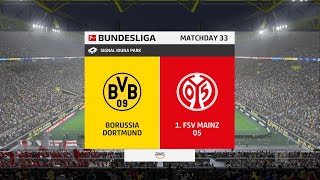 FIFA 23 - Borussia Dortmund vs. FSV Mainz 05 - Bundesliga in Signal Iduna Park | 4K