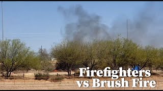 Firefighters vs Brush Fire