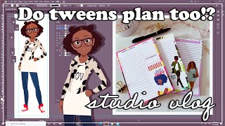 STUDIO VLOG | MICHAELS, MORE NOTEPADS & DESIGING A MINI DIVA STICKER SHEET | TAWANA SIMONE✿