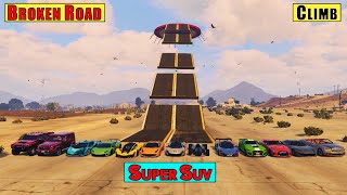 GTA 5 : Super Cars VS Damdge Road CLIMB Challenge GTA 5 MOD!