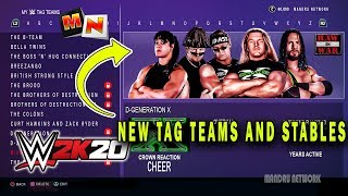 WWE 2K20 Tagteams with overalls for playstation 4 and X box One moded Version