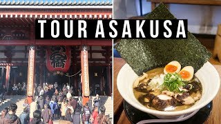 Exploring Asakusa Sensoji Temple Street Food and Creamy Chicken Ramen - vlog #029