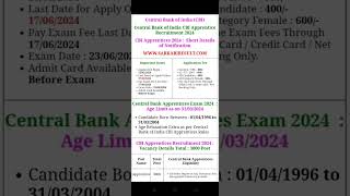 Central Bank of India CBI Apprentices Recruitment 2024 Apply Online Re Open for 3000 Post