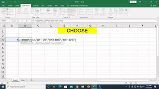 MS Excel CHOOSE Function Explained| How To Use Choose Formula