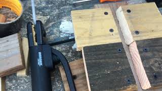 Practice stick welding at home no Machine Mock up wood v groove plate smaw 2g 3g 4g weld test aws