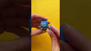 Лепим BMO из Adventure time. Лепка из воздушного пластилина