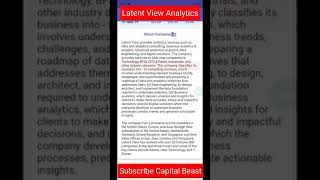 Upcoming IPO 2021 • Upcoming IPO  In November 2021 • Latent View Analytics Limited IPO #shorts