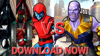 Spider-man unlimited mod apk+data_v9.0_ DOWNLOAD+GAMEPLAY_THE SPIDER SQUAD VS THANOS!