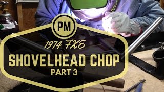 PART 3 HARLEY FXE SHOVELHEAD CHOP PROJECT | King and Queen Springer