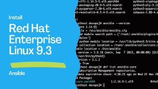 How to install Ansible in RedHat Enterprise Linux (RHEL) 9.3 - Ansible install