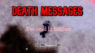 ALL DEATH MESSAGES |  Roblox Wild West