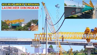 LAUNCHER MULAI DIBONGKAR | Seluruh Girder Terpasang & Pengecoran Flyover Stasiun Tegalluar KCJB