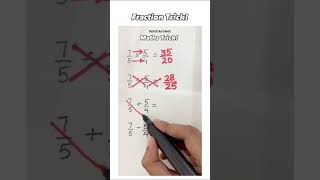 Easy Fraction Trick to Simplify Calculations!#shorts#ytshort#trending#shortsfeed#fractiontrick#Trend