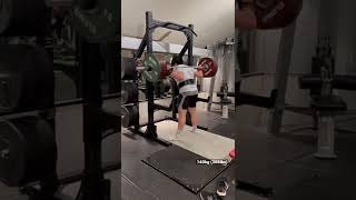 Squatting 3 plates for 10 reps (140kg)