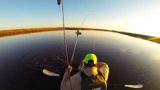 Kayak fishing for speckled trout