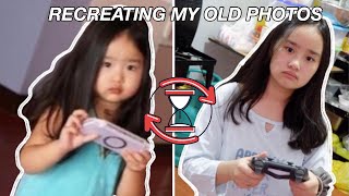 Recreating My Childhood Photos | Before & After