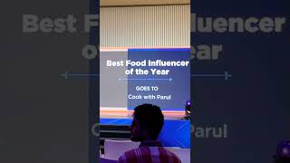 Received Best Food Influencer Award of The Year!🙏❤️