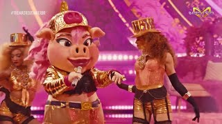 The Masked Singer Brasil: MC Porquinha canta "Lady Marmalade" Globo ao vivo 03/03/2024