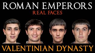 The Valentinian Dynasty-Roman Emperors-Real Faces-Emperors Valentinian I,II-Valens-Gratian