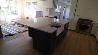 The Diggles Ranch Renovation; counter top install day