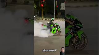 Kawasaki ⚡️Ninja✨️ Zx10r 🏍 vs rider Bike #shorts #shortsvideo viral 2k like 👍 @refugiomental6032