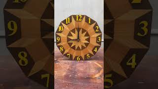 Beautiful 3D Wooden Clock #shorts