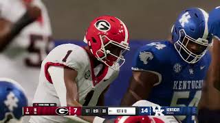 College Football 25 Georgia vs Kentucky 2024 Gameplay Xbox Series X