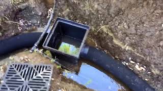 French Drain Testing Video 3 of 4