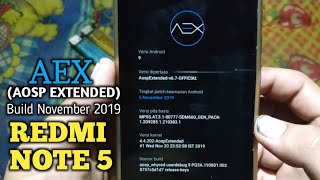 Install ROM AEX (AOSP Extended) Xiaomi Redmi Note 5 (Whyred), Android Pie