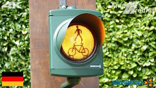 [4K] Swarco Combia Ciflow Caution Pedestrian Traffic Light Ø200