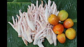 Awesome Cooking Chicken Feet With Tomato Recipe - Beautiful Girl Cooking -  Village Food Factory