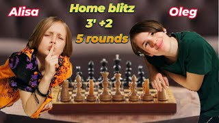 Home Blitz - !! Alisa VS Oleg !! - Exclusive meeting - Yunker Chess & CO - Blitz