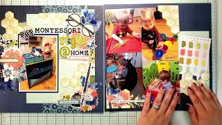 Boy Layout Inspiration | Scrap The Boys Challenge | Geometric Challenge