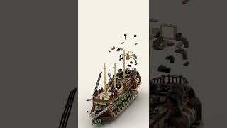 LEGO Pirate Ship (16016) Speed Build #shorts #lego #speedbuild