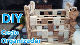 Diy Artesanato com Papelão - Cesto Organizador-  Faça voce mesmo- [Diy Artesanato]