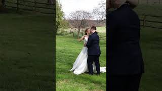 COUPLE SHARE QUIET MOMENT BEFORE WEDDING!